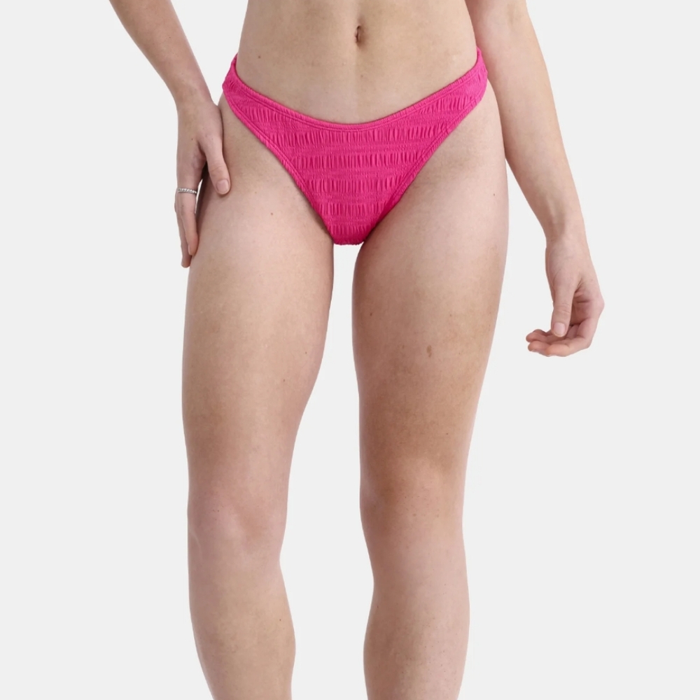 No Boundaries Smock My Way High Leg Cheeky Bikini‎ Bottom Raspberry Sizzle  XL